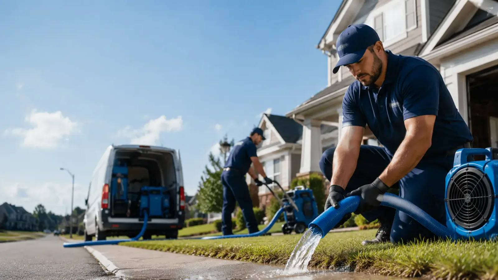 Flood Damage Restoration in Industry, TX